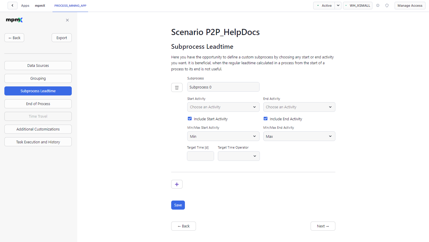 Subprocess Leadtime